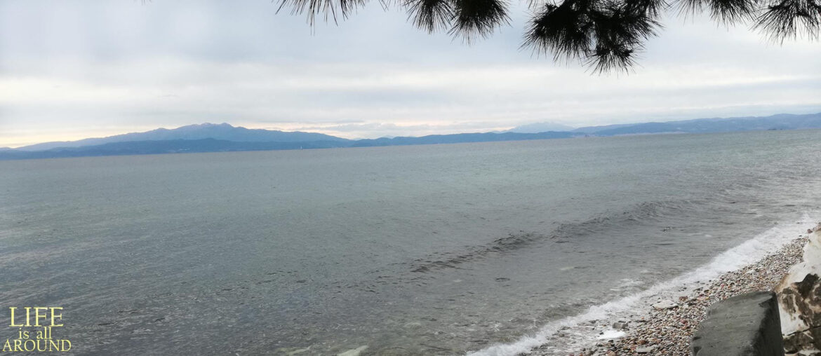 Epicureanism: a simple and modest life This is a photo of the view from Plaka, Thassos that I took in 2019