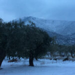 snowy mountain thassos 2017