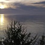 sunset thassos with clouds 2019