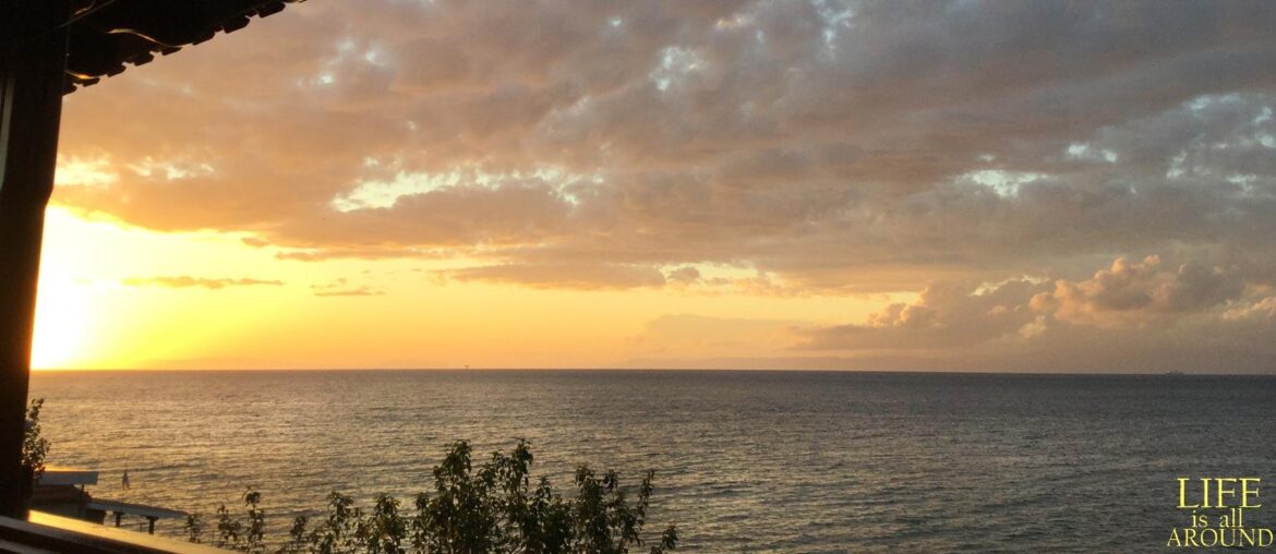 When giving is about the giver, not the taker giving is about the giver. sunset home balcony 2019 thassos